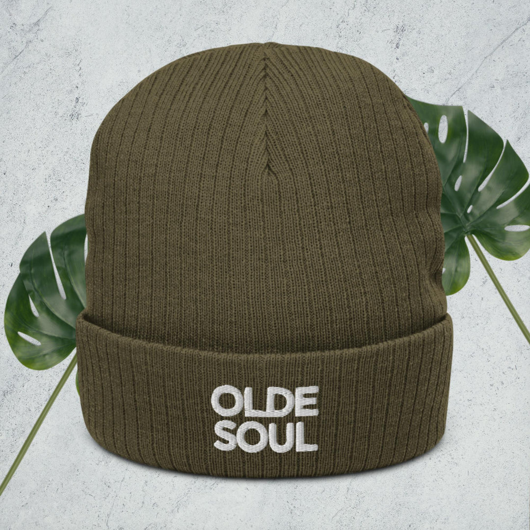 Olde Soul Ribbed Knit Beanie