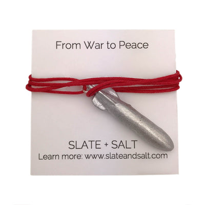 Recycled Bomb Pendant Necklace by SLATE + SALT