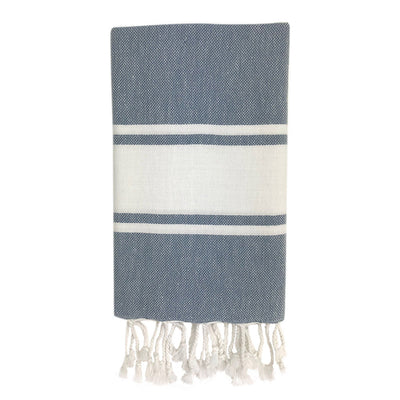 Essential Stripe Turkish Hand Towel by SLATE + SALT