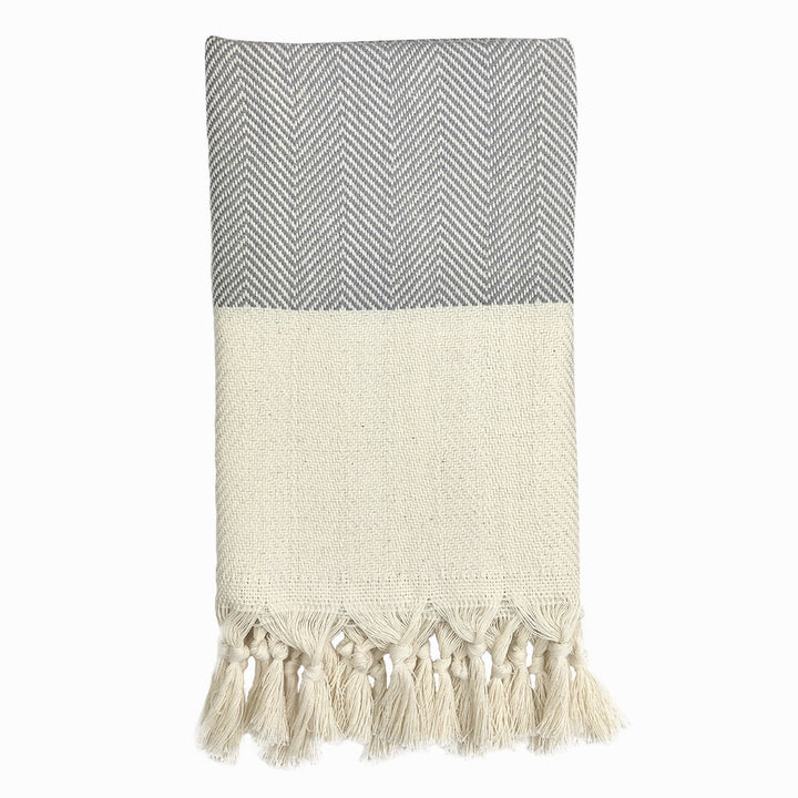 Herringbone Turkish Hand Towel by SLATE + SALT