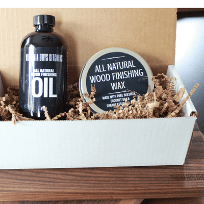 Basic Care Kit - Oil and Finishing Wax Combo by Virginia Boys Kitchens
