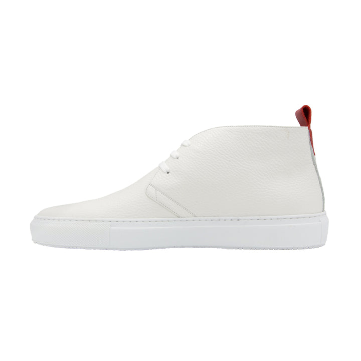 Men's White Leather Chukka Sneaker by Del Toro Shoes